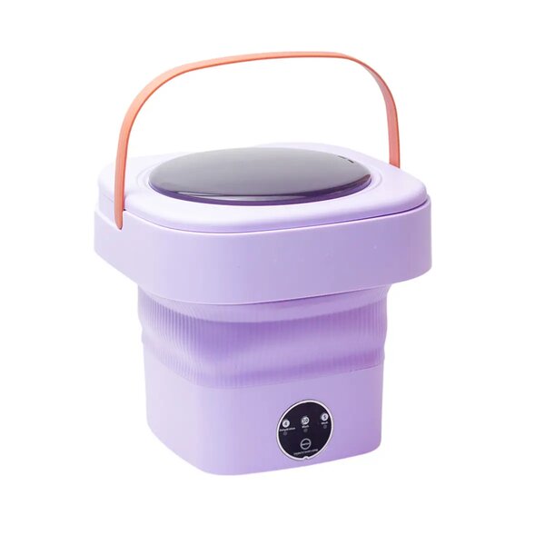 Portable Folding Mini Washing Machine  Healthy Blue Light W