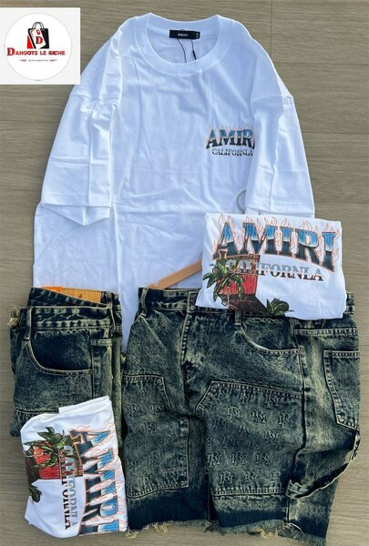 Ensemble T-shirt et Short Amiri