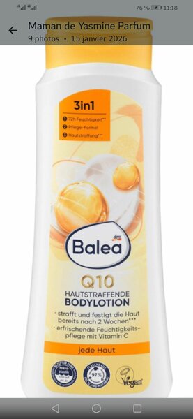 Balea Q10 Body Lotion 3 en 1