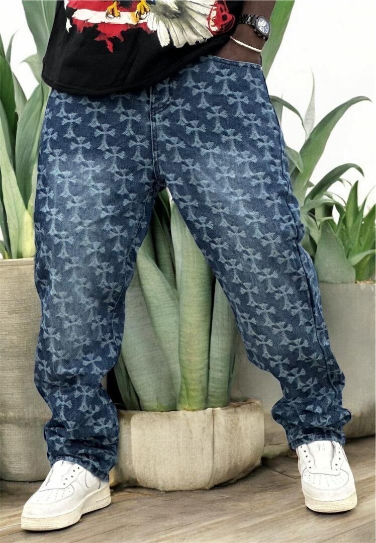 Jean décontracté motif tendance