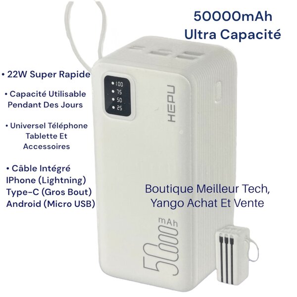 HEPU Power Bank 50000mAh