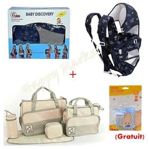 Porte-bébé Kangourou + Sac à Langer