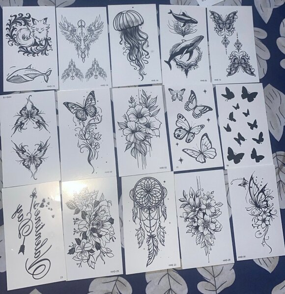 Tatouages Temporaires Art Floral