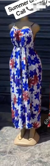 Women's summer dress with print