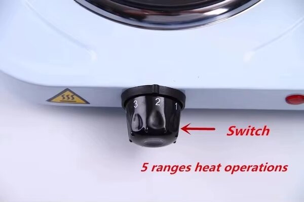 Plaque de cuisson électrique double