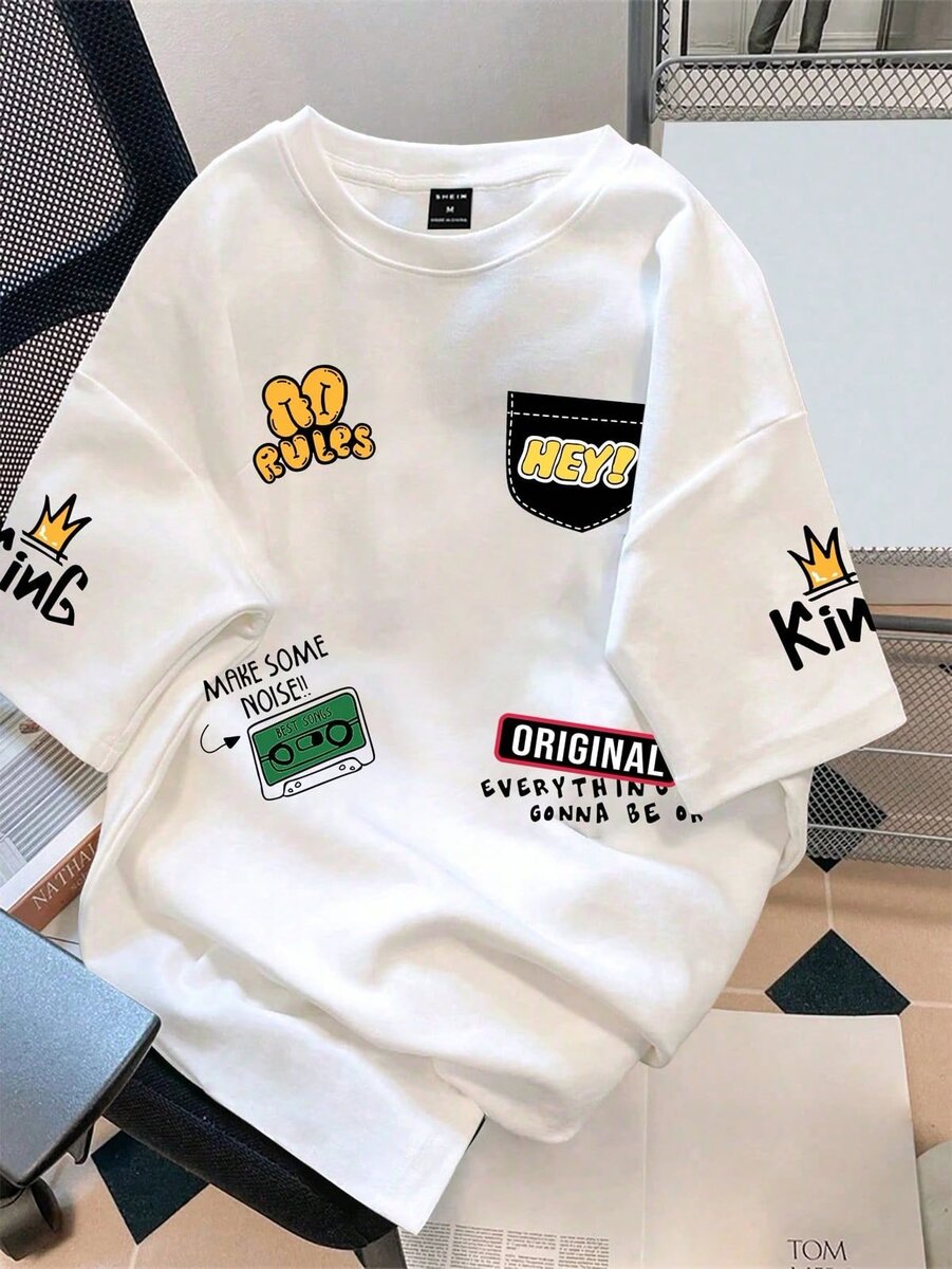 T-shirt streetwear imprimé