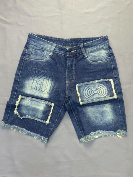 Shorts en jean délavé tendance