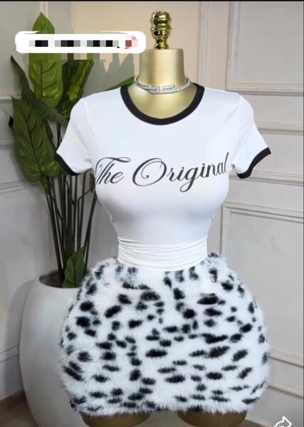 Jupe fourrure léopard chic