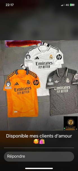 Maillot du réal Madrid nouveau saison