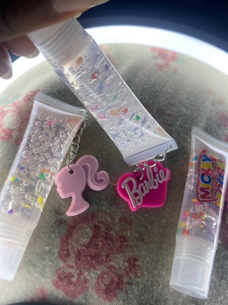 Key chain lip gloss