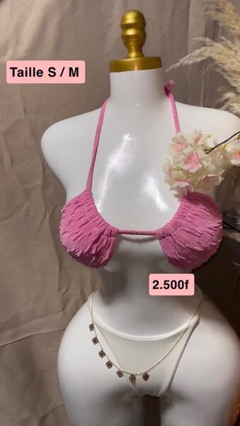 Bikini rose tendance S/M