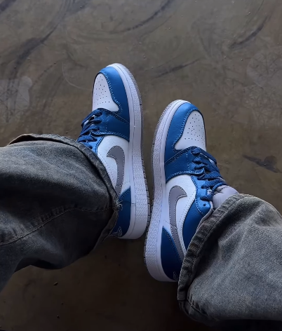 Кроссовки Air Jordan 1 low True Blue 