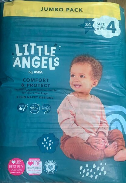 Little Angels diapers, Softcare diapers and Huggies wipes