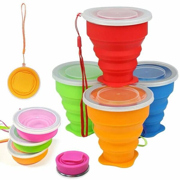 Tasse silicone pliable
