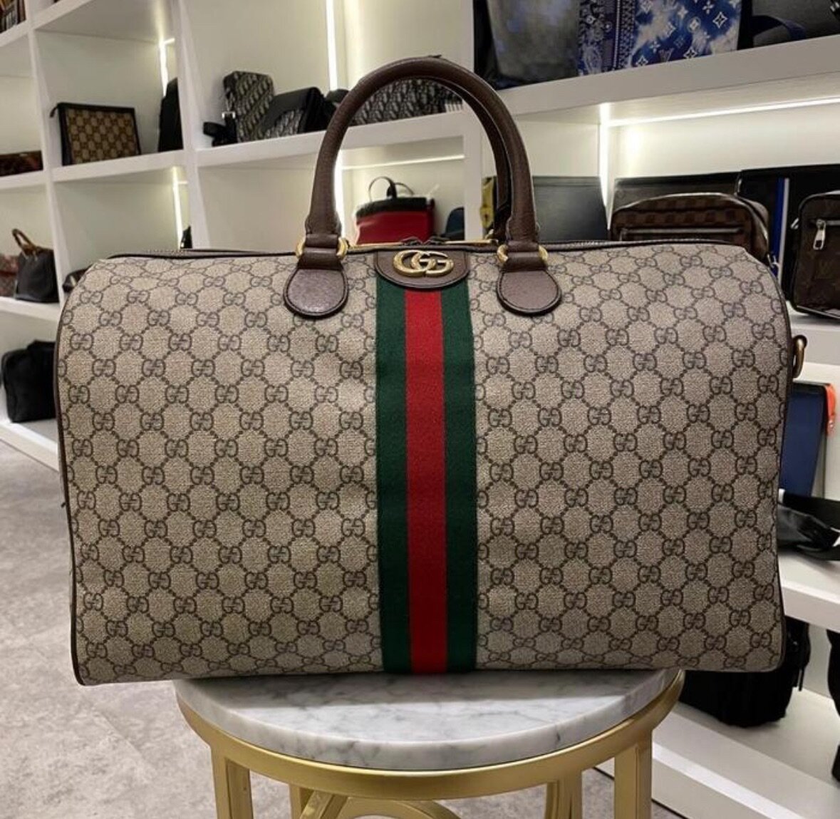 Sac de voyage élégant en cuir