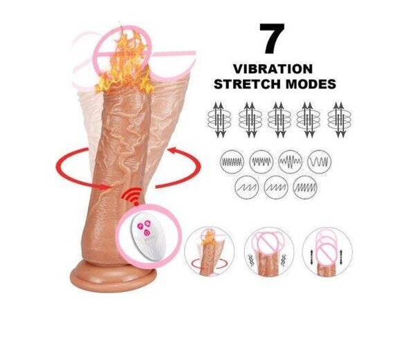 Vibromasseur réaliste 7 modes