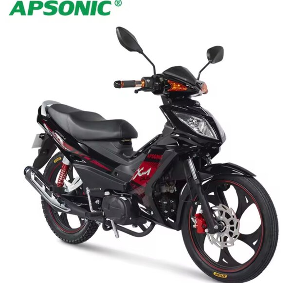 Moteur APSONIC RS 125 - Noir et rouge