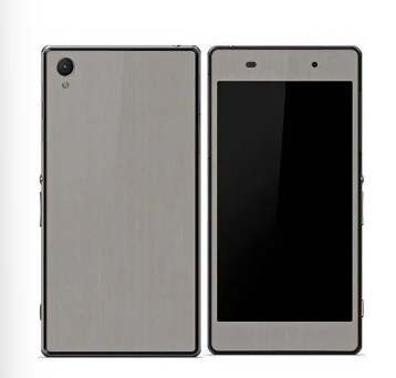 Sony Xperia Z1 Silver Brushed Metal Texture Mobile Skin