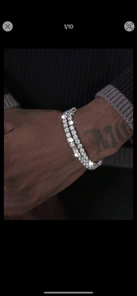 Bracelet en diamant étincelant