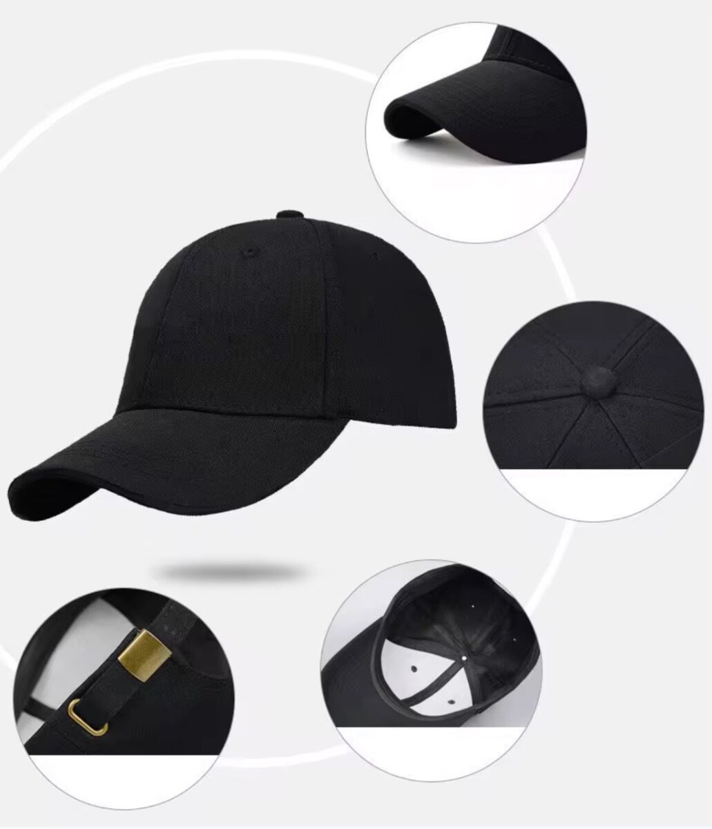 Casquette noire unisexe