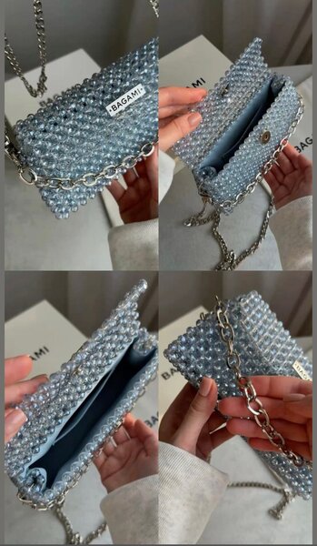 Sac à main perlé élégant