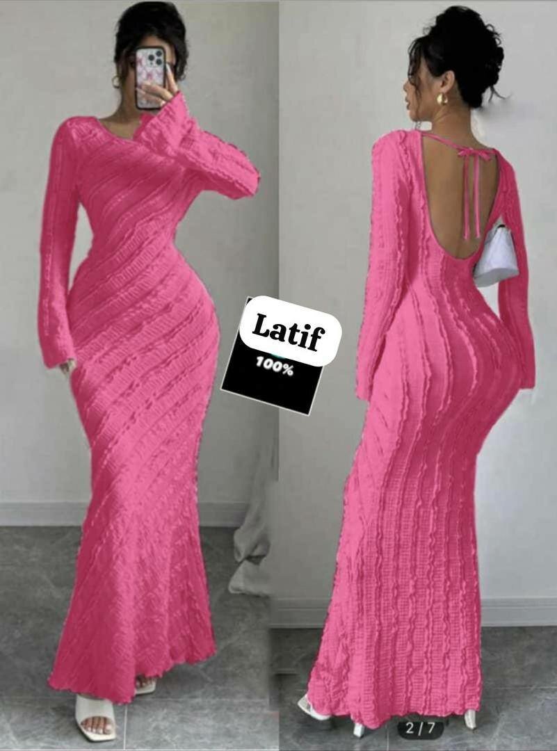 Robe longue dos nu élégante