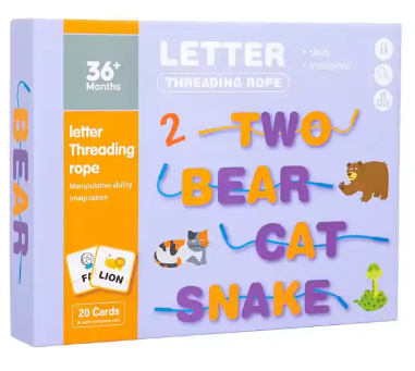 Letter Threading Rope / 3yrs+