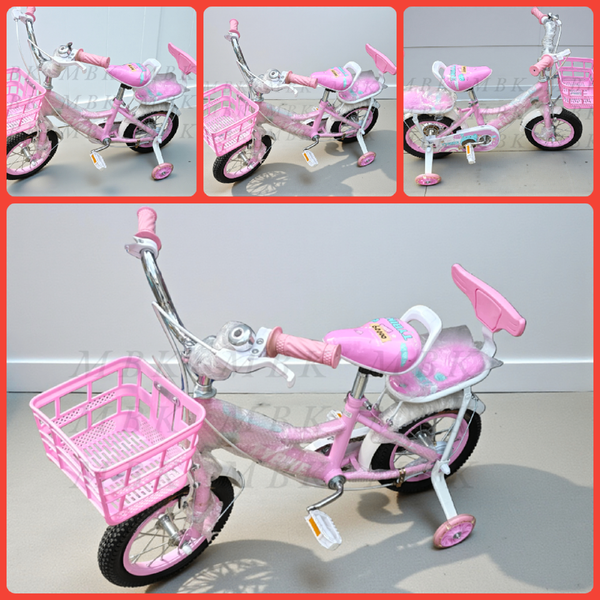 Vélo Enfant Rose avec Panier