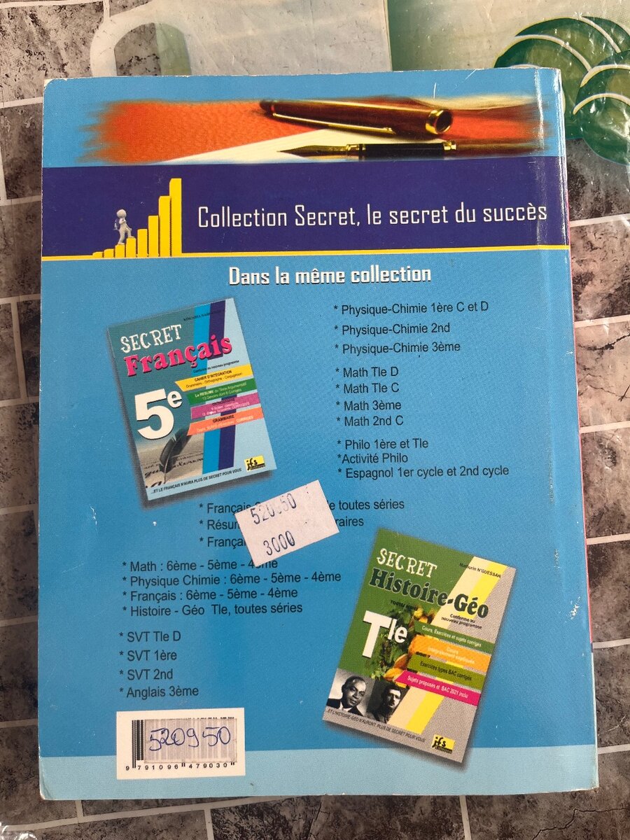 Livre Secret Français 1ère Tle