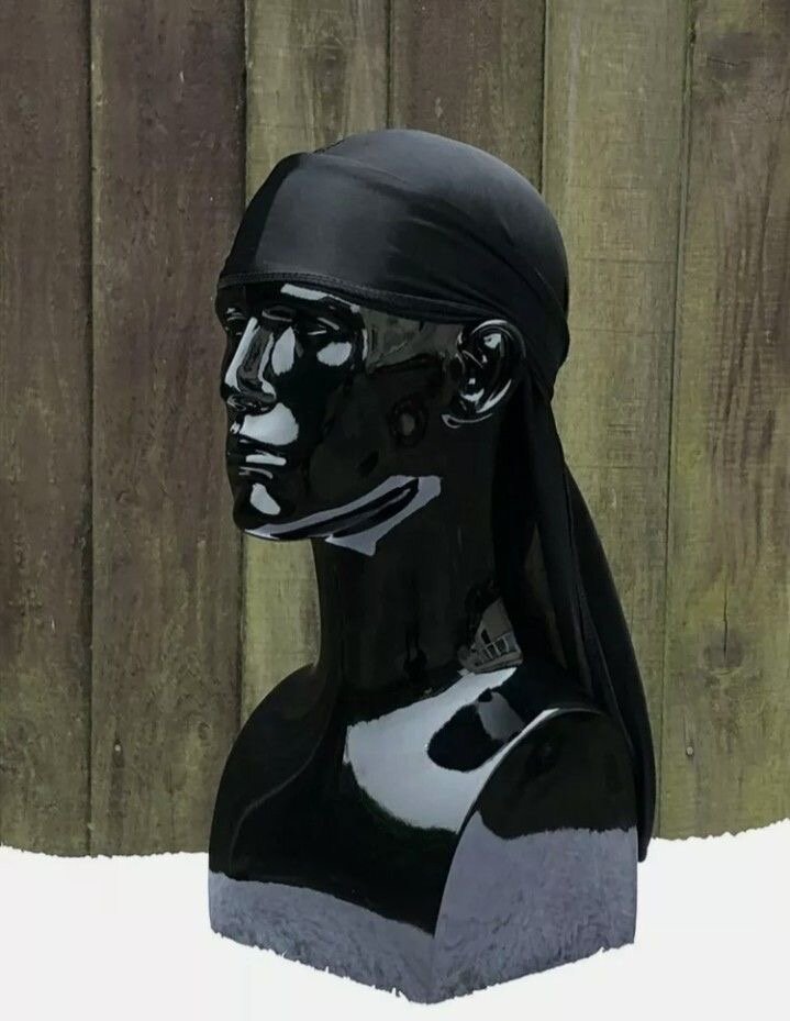 Durag en satin noir mode