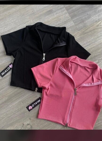 Crop Tops Zippés pour Femmes