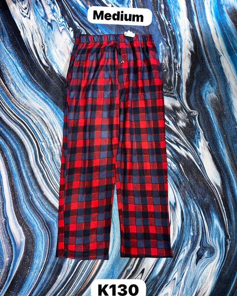 Women's cozy checkered pajama pants
