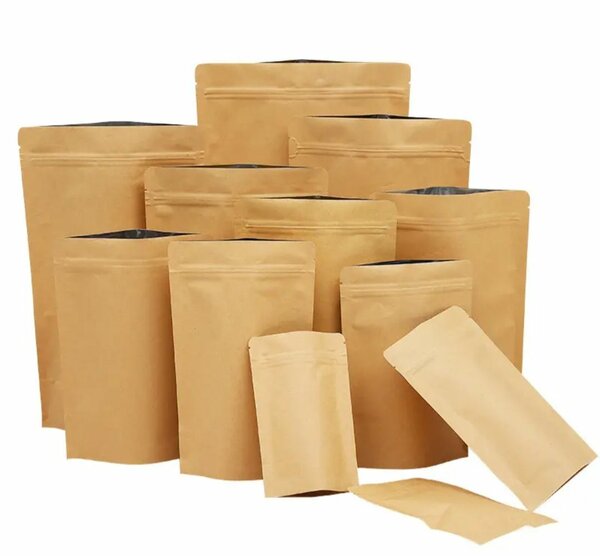 Sachets Kraft avec Fermeture Zip