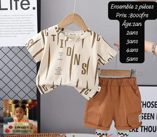 Complets 2 pieces pour garcons