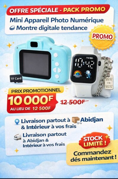 Appareil Photo et Montre Digitale