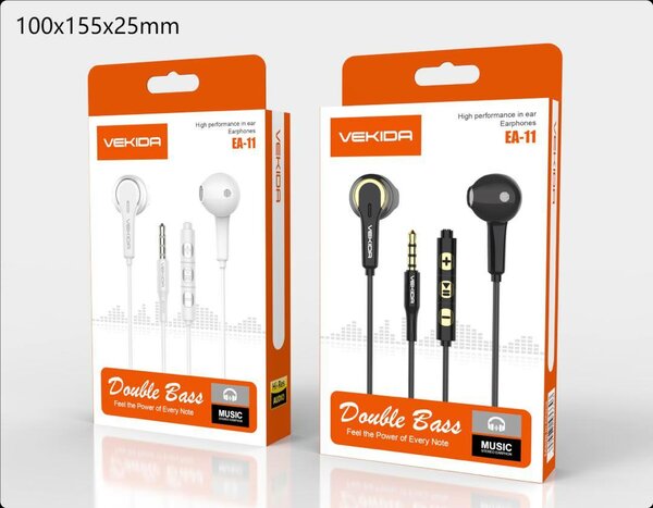 Écouteur double bass VEKIDA