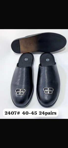 Mules en cuir élégantes