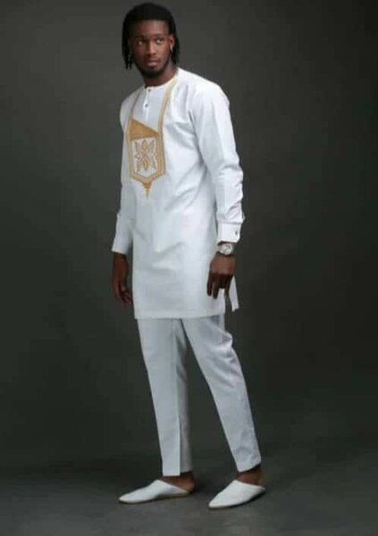 Tunique hommes blanc