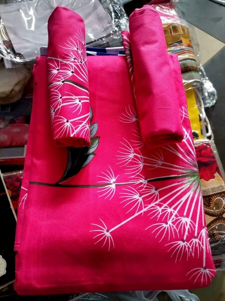 Bedsheets with print 100% cotton Double size 4pieces