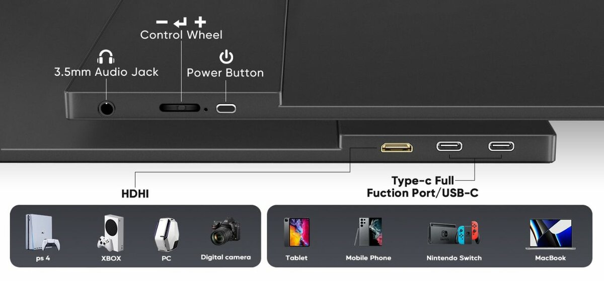 Moniteur Portable Tactile 15,6