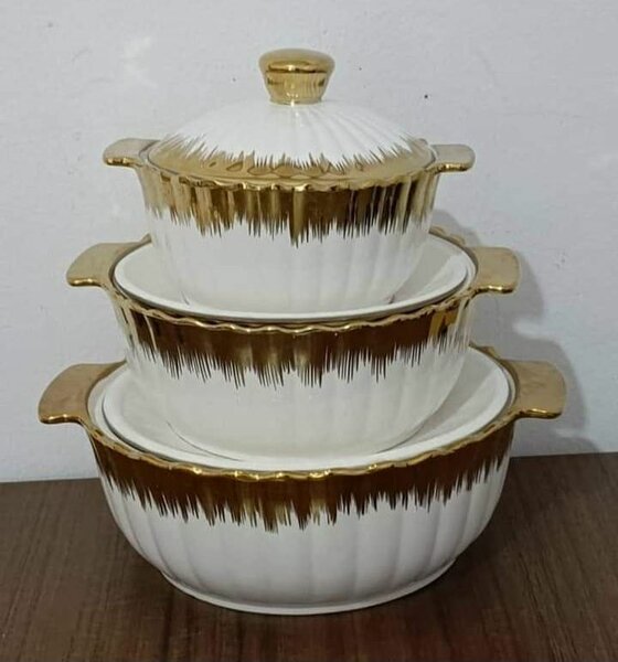 Lot de 3  soupieres  porcelain