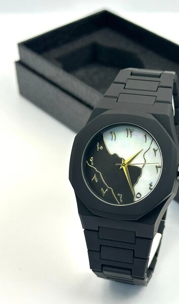 Montre Arabic élégante noire