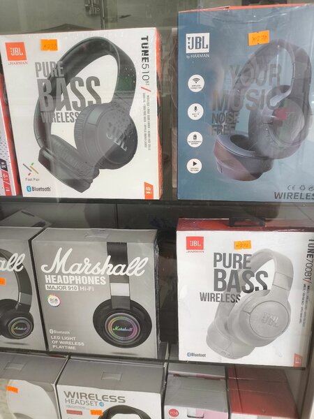 Assorted headphones