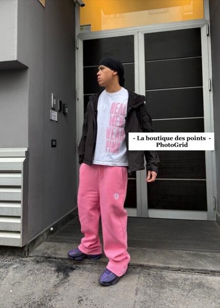 Pantalon de survêtement rose