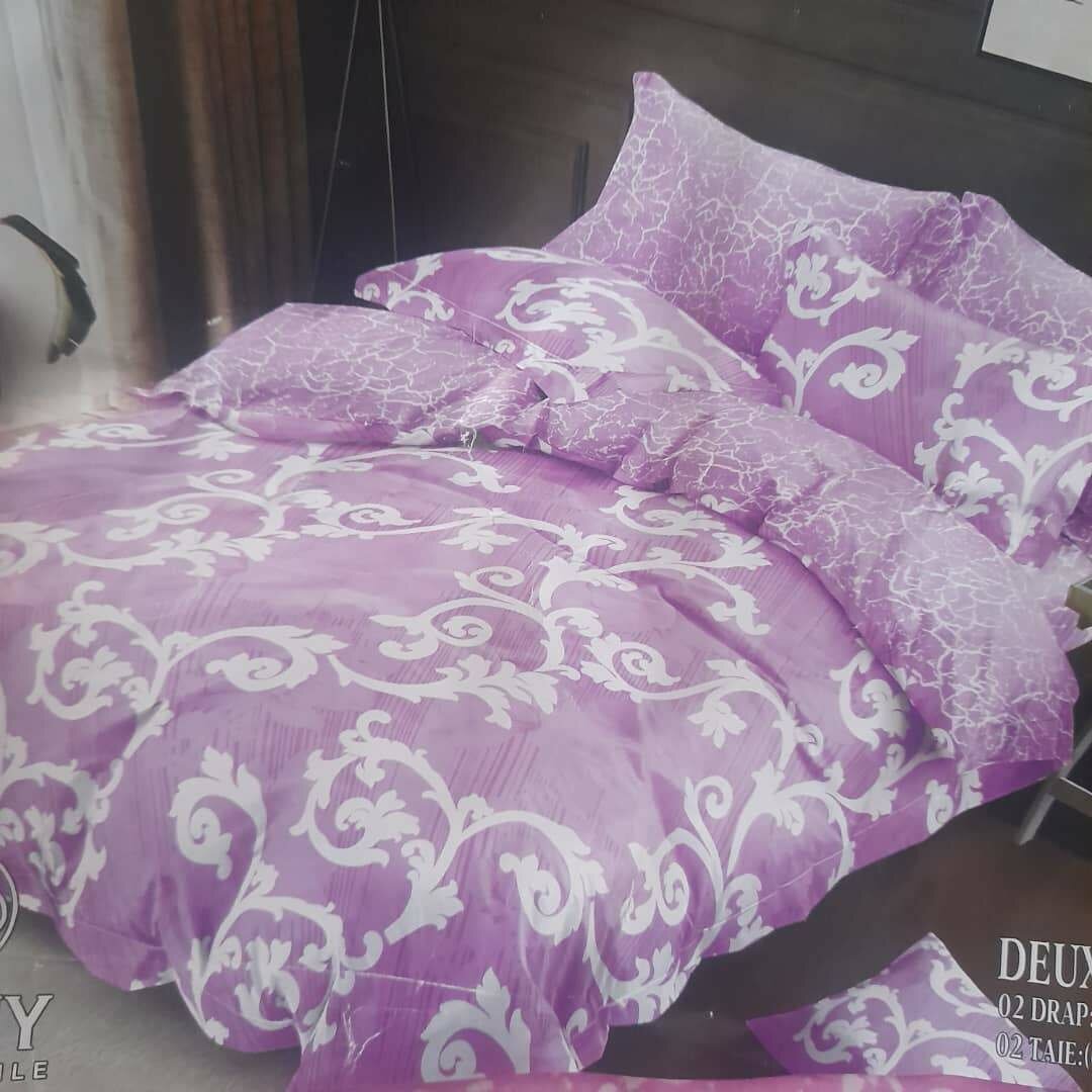 2 draps 2 taies d'oreillers