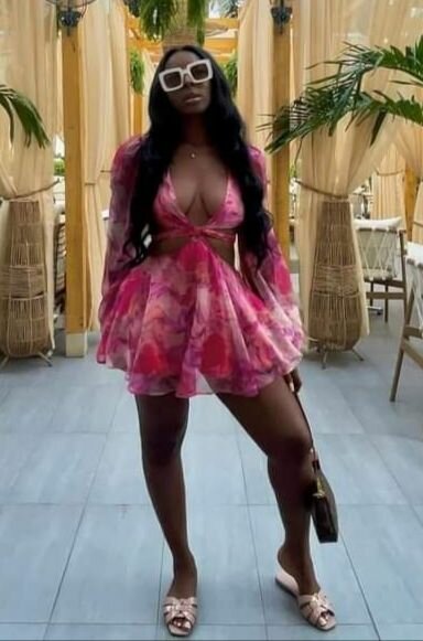 Robe courte à imprimé floral