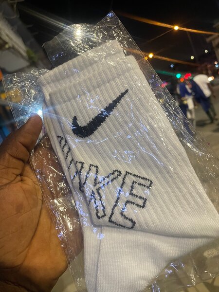 Chaussettes Nike blanches homme