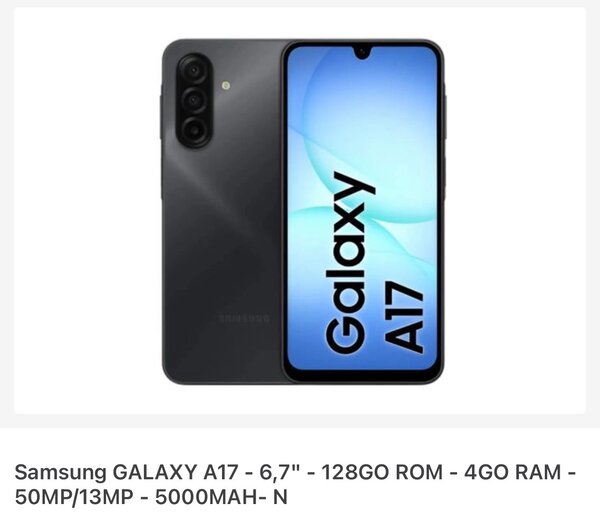 Samsung Galaxy A17 128Go