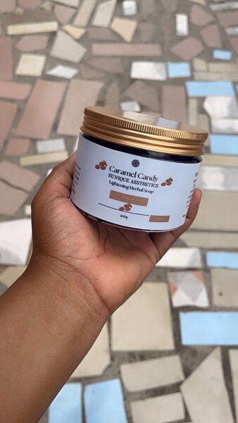Caramel Candy Herbal lightening black soap
