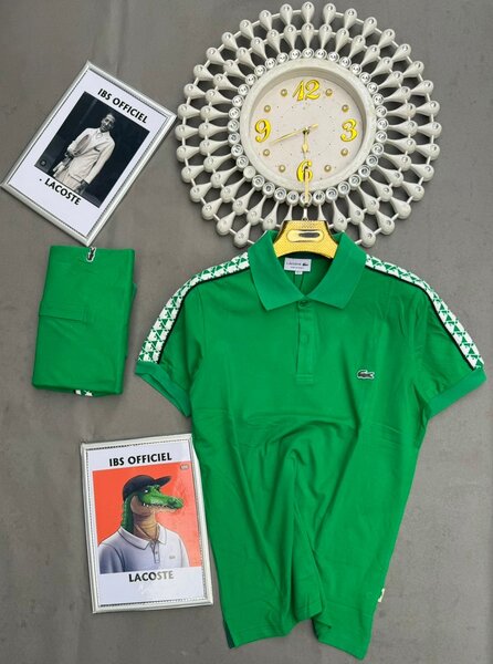 Polo Lacoste Vert Homme